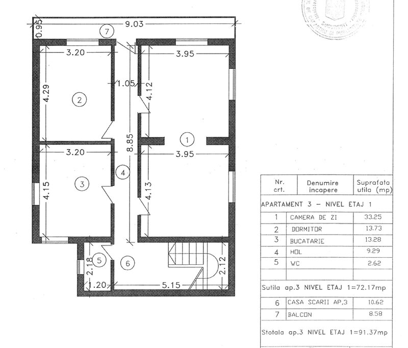 Cartier 23 August, 10 minute metrou Republica, duplex in vila, centrala